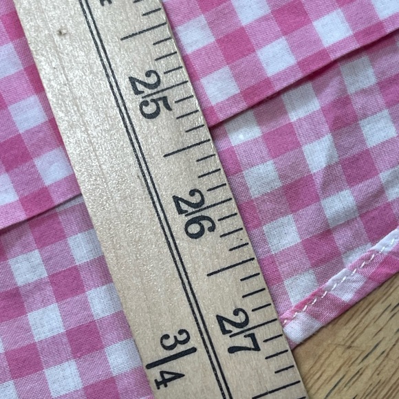 Pink check button-up blouse - Picture 7 of 10